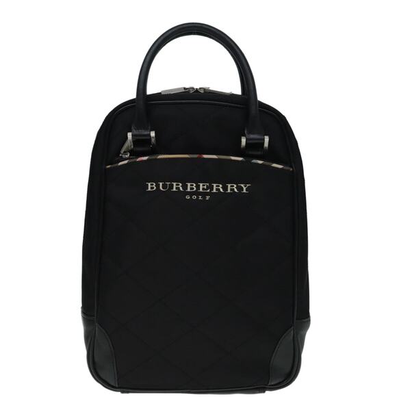 Burberry Hand Bag Nylon Black Silver - Picture 13 of 16